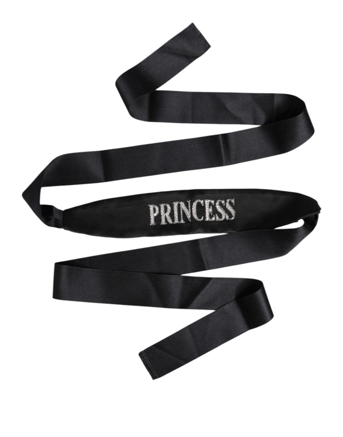Dolce &amp; Gabbana Zwarte Prinses Fantasy Gevlochten Tailleriem