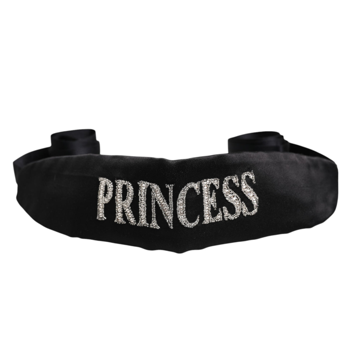 Dolce &amp; Gabbana Zwarte Prinses Fantasy Gevlochten Tailleriem