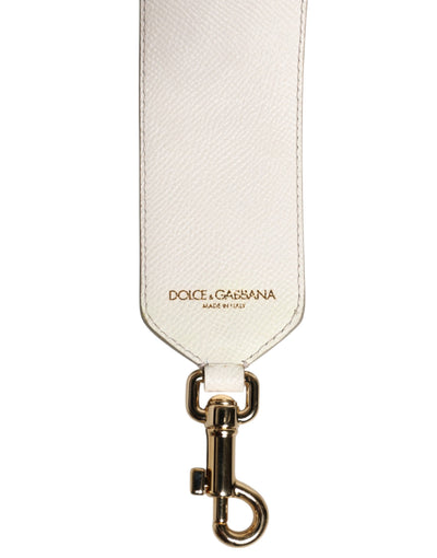Bandoulière à clous en cuir à fleurs blanches et bleues Dolce &amp; Gabbana