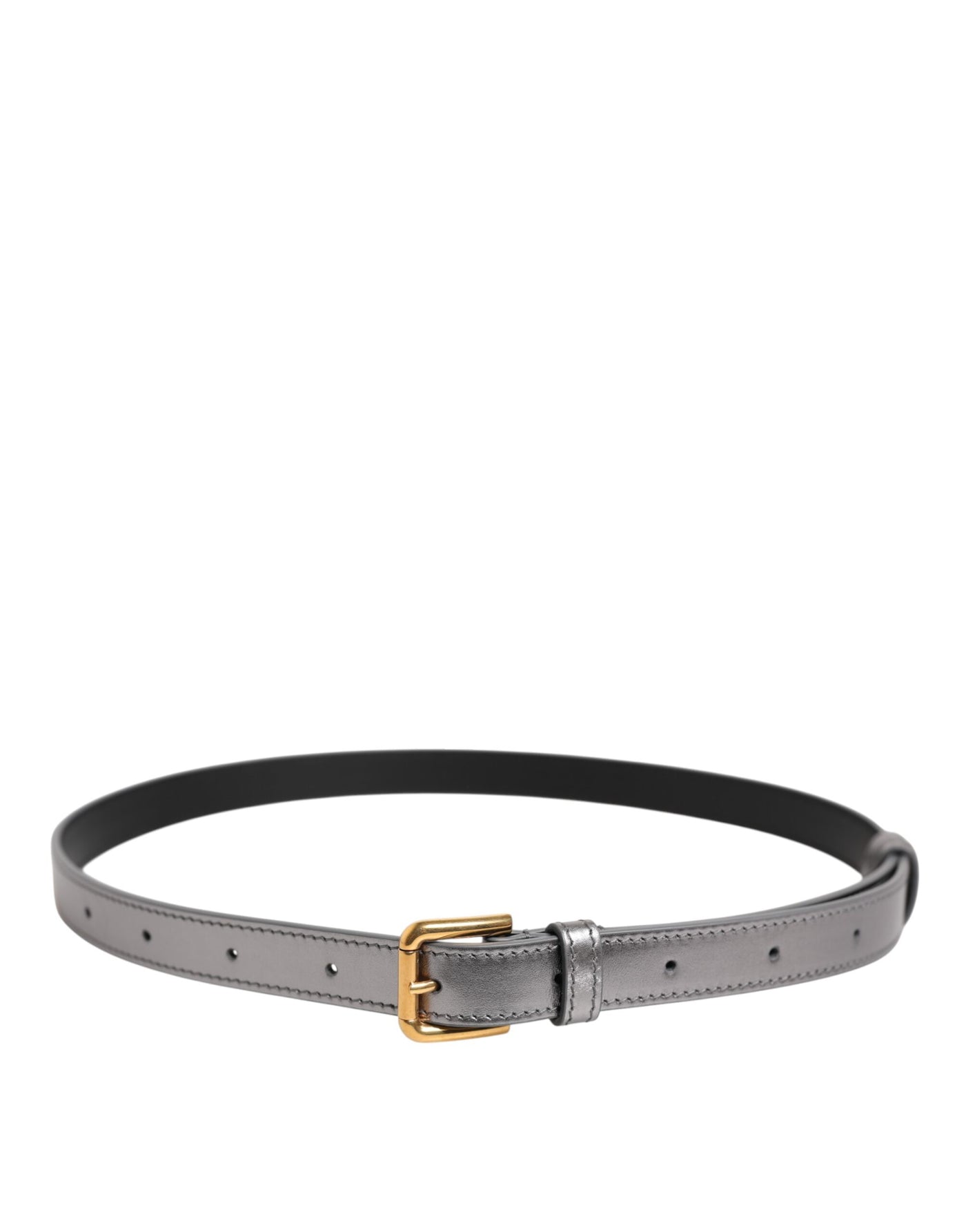 Dolce &amp; Gabbana zilveren metalen tailleband met gegraveerd logo