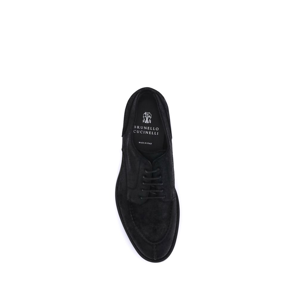 Brunello Cucinelli suède veterschoenen
