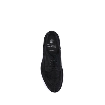 Brunello Cucinelli suède veterschoenen