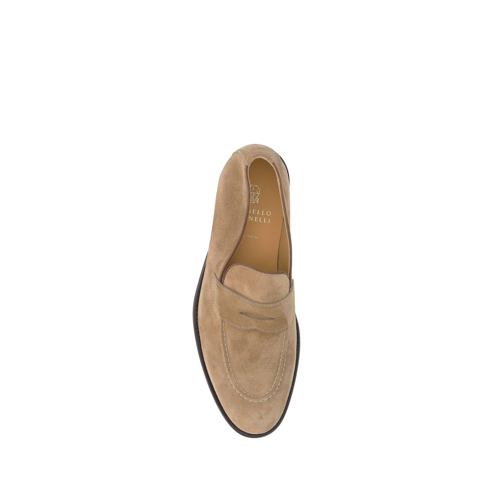 Suède loafers van Brunello Cucinelli