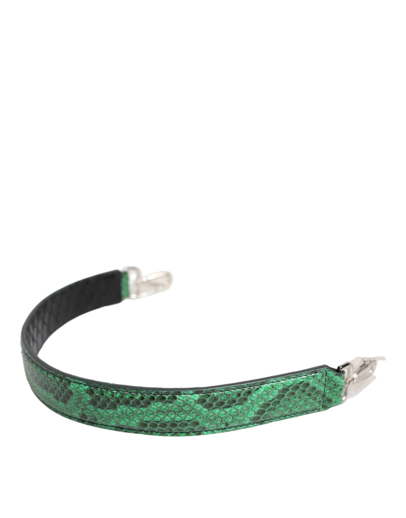 Sac bandoulière en cuir exotique noir et vert Dolce &amp; Gabbana