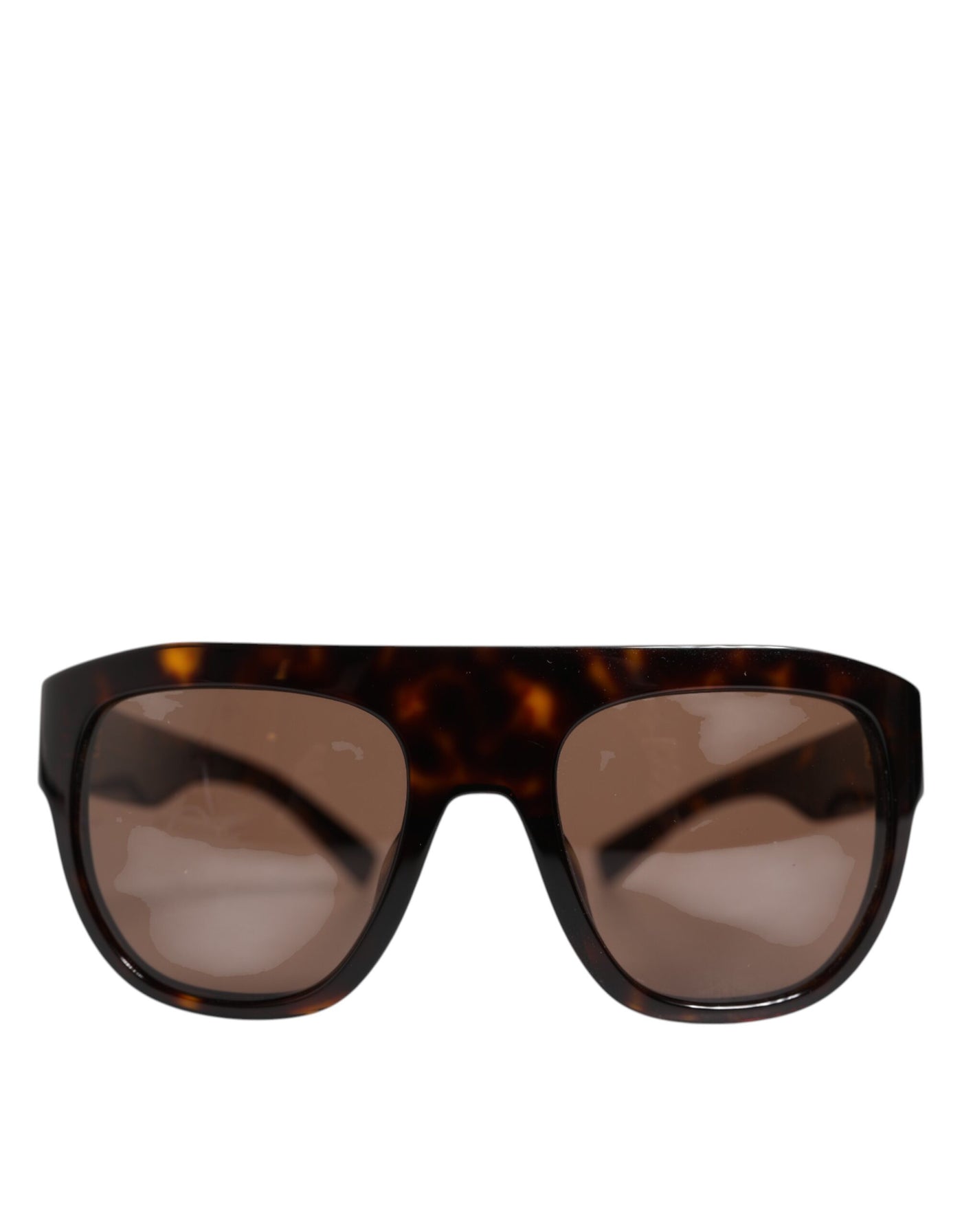Lunettes de soleil carrées Dolce &amp; Gabbana Havane marron foncé DG4398F