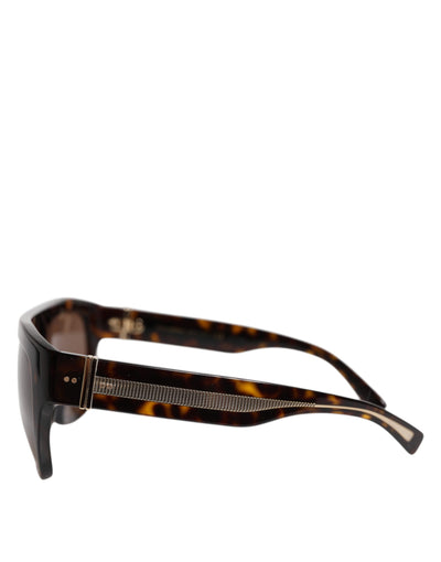 Lunettes de soleil carrées Dolce &amp; Gabbana Havane marron foncé DG4398F