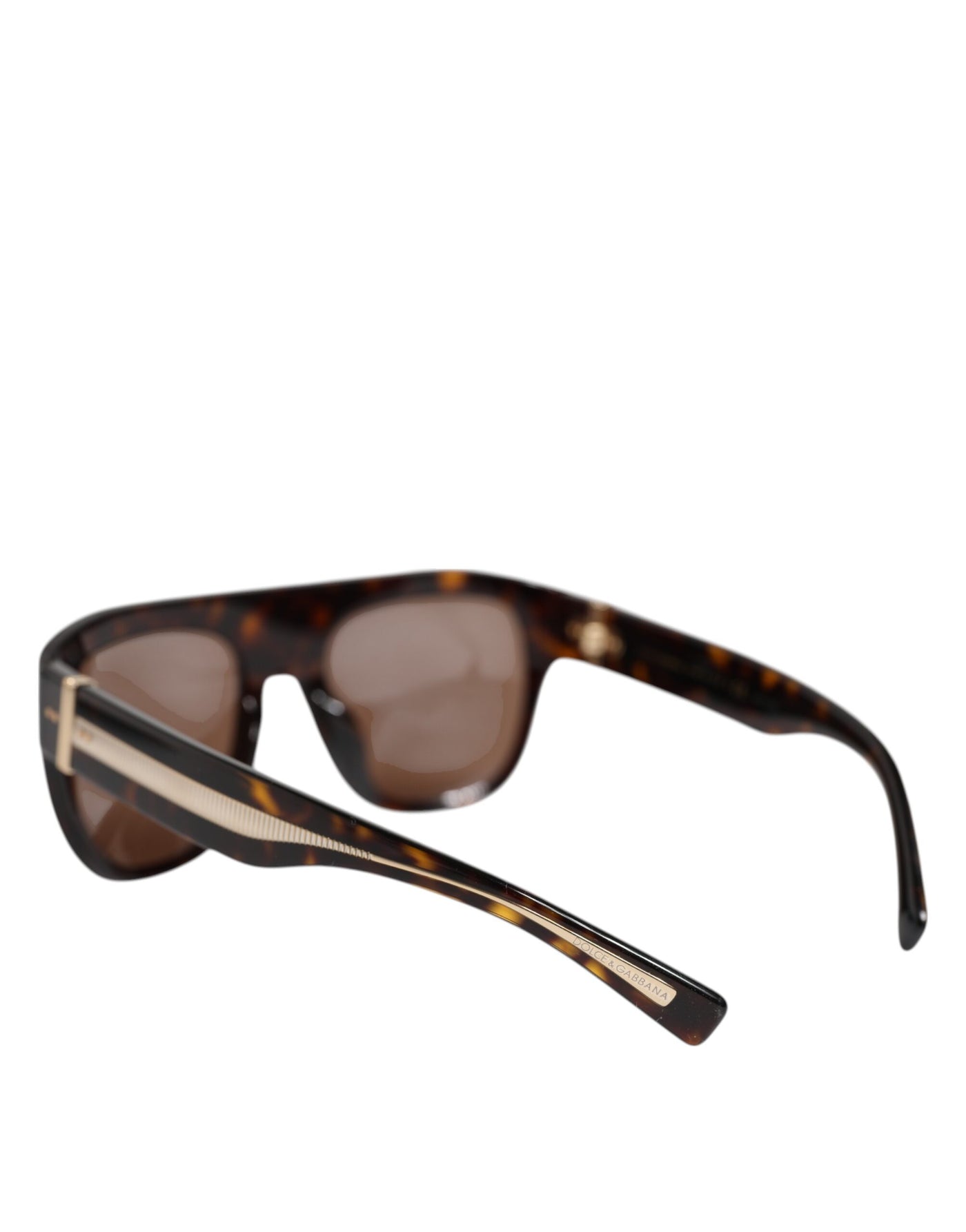 Lunettes de soleil carrées Dolce &amp; Gabbana Havane marron foncé DG4398F