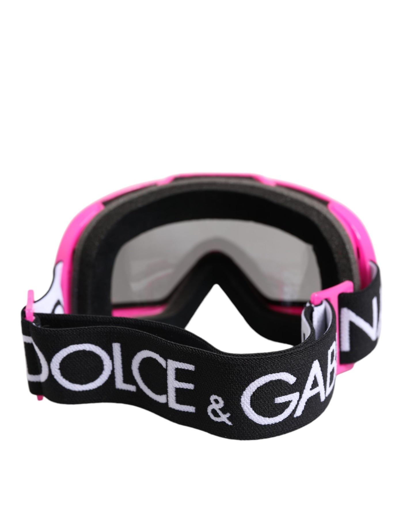 Dolce &amp; Gabbana Fuchsia Roze Logo Skibril DG6182 Masker Zonnebril