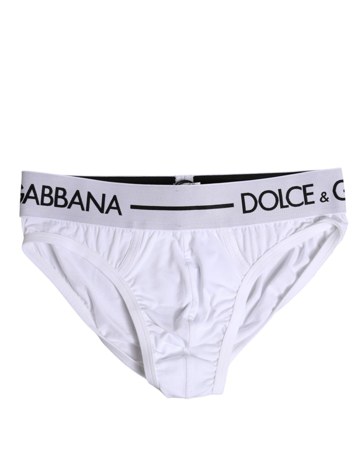 Dolce &amp; Gabbana Witte Katoenen Stretch Regular Slip Ondergoed