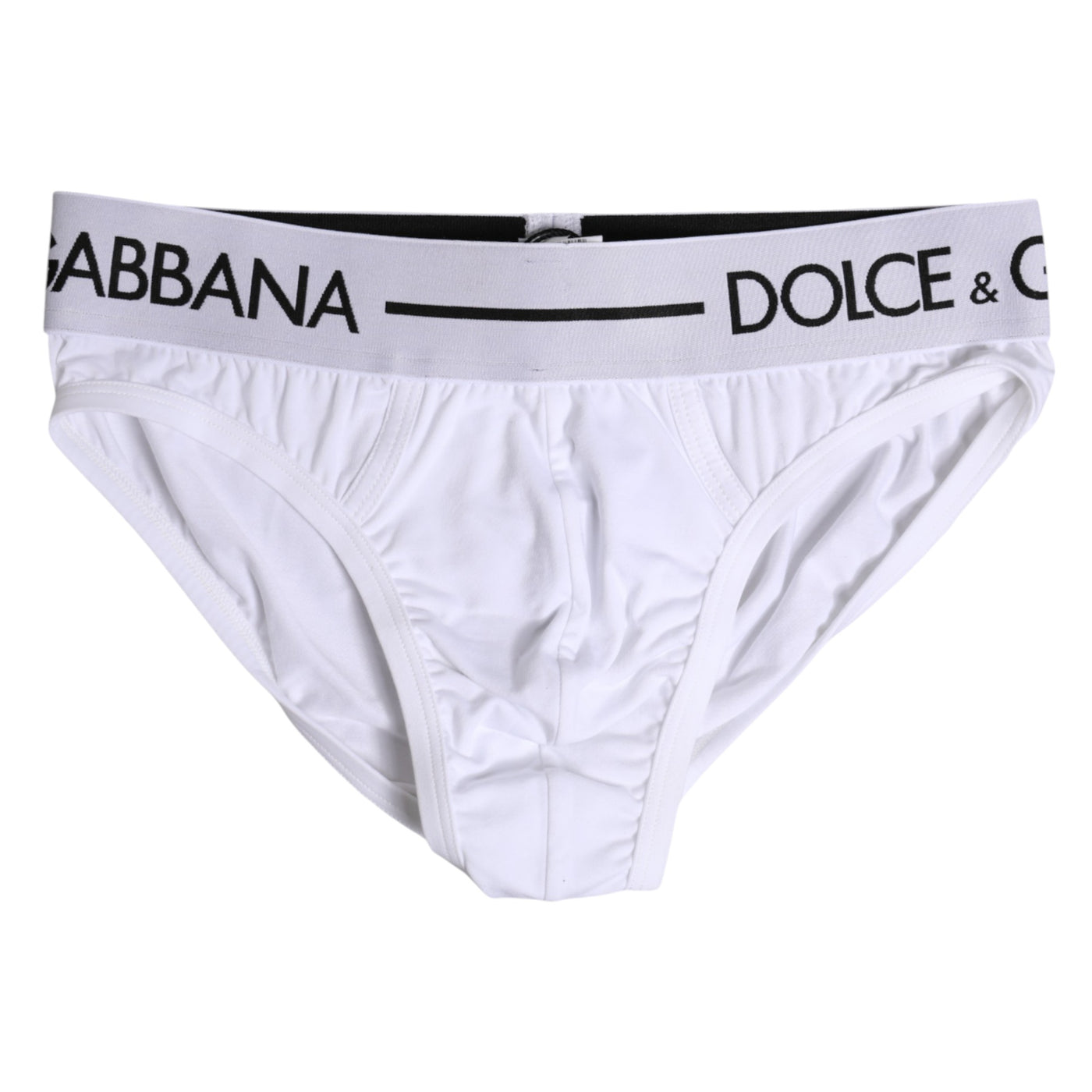 Dolce &amp; Gabbana Witte Katoenen Stretch Regular Slip Ondergoed