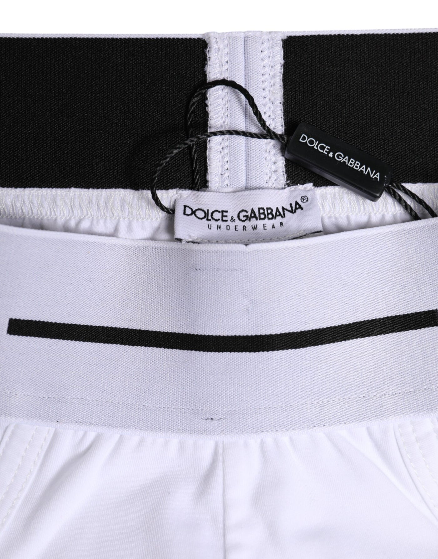 Dolce &amp; Gabbana Witte Katoenen Stretch Regular Slip Ondergoed