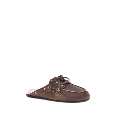Miu Miu leren Sabot loafers