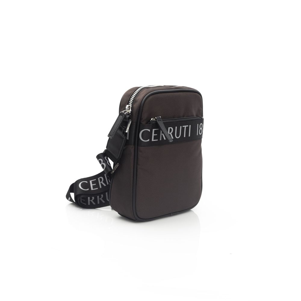 Cerruti 1881 Bruine Leren Dames Crossbody Tas
