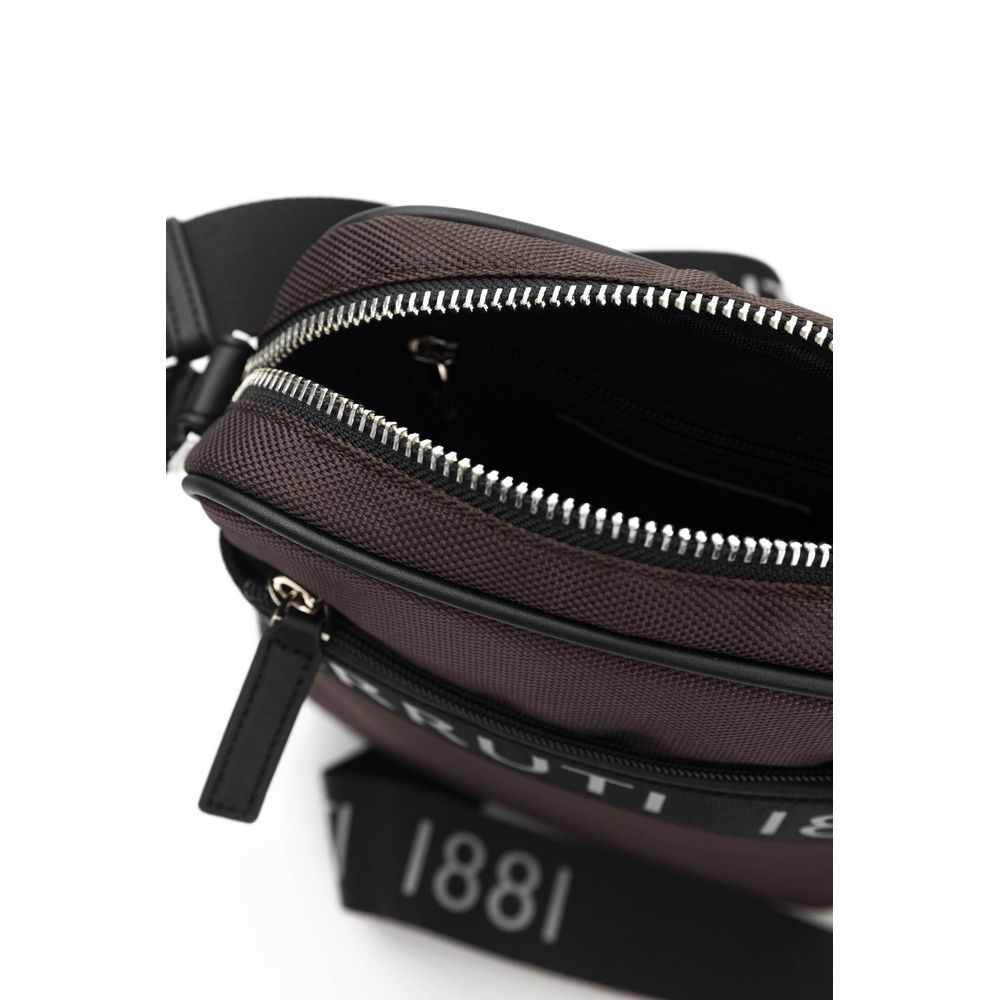 Cerruti 1881 Bruine Leren Dames Crossbody Tas