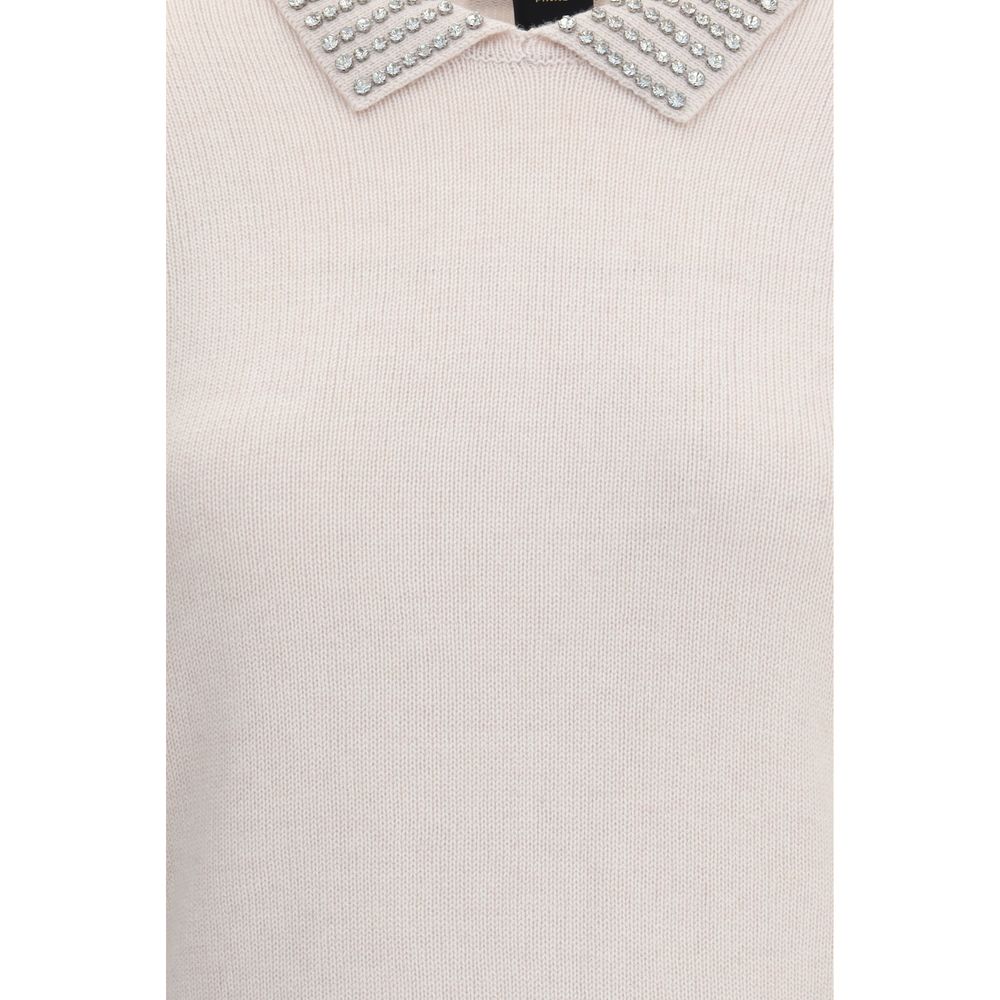 PINKO Trui met strass-versiering op de kraag