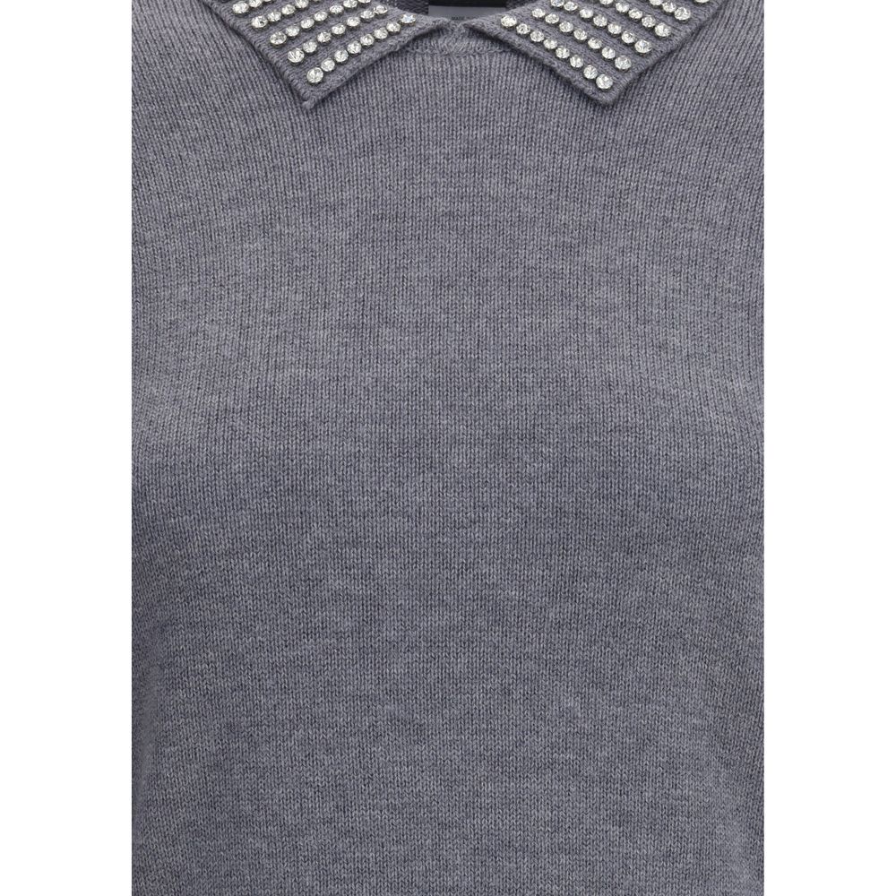 PINKO Trui met strass-versiering op de kraag