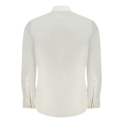 Hugo Boss White Cotton Men Shirt