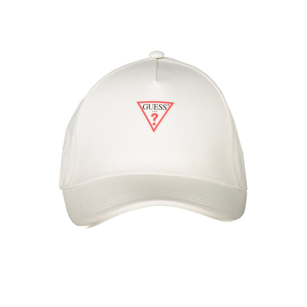 Guess Jeans White Cotton Men Cap