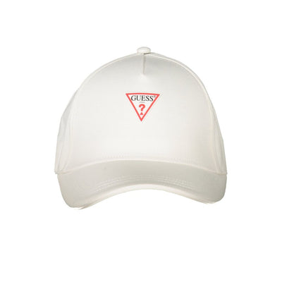 Guess Jeans White Cotton Men Cap