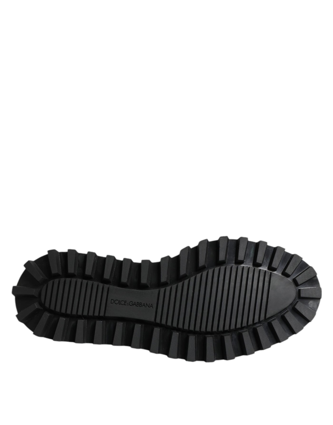 Dolce &amp; Gabbana zwarte leren veterschoenen voor trekking