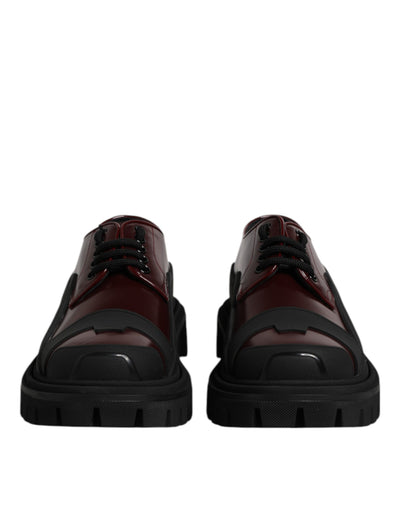 Dolce &amp; Gabbana rode leren veterschoenen voor trekking