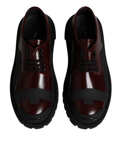 Dolce &amp; Gabbana rode leren veterschoenen voor trekking