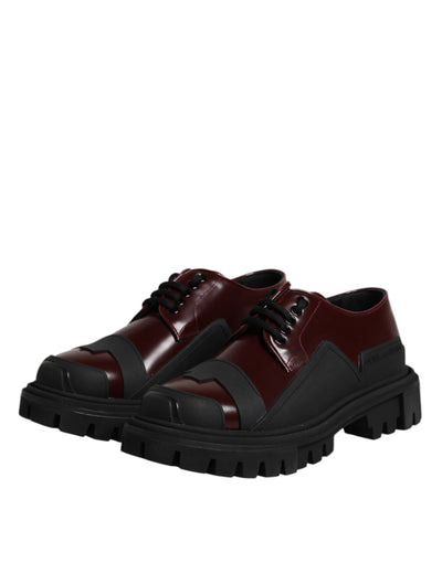Dolce &amp; Gabbana rode leren veterschoenen voor trekking
