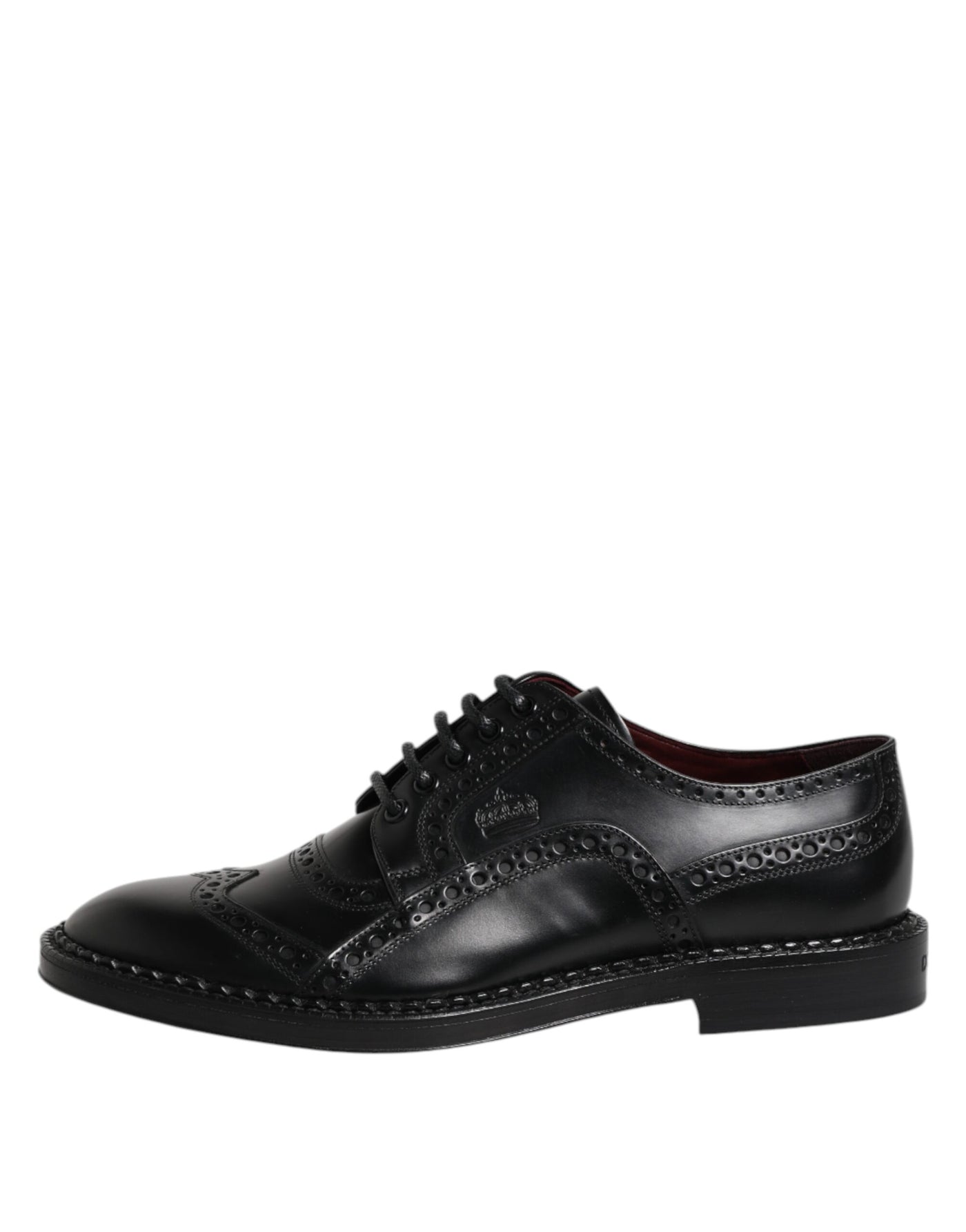 Dolce &amp; Gabbana Zwarte Kalfsleren Derby Formele Schoenen