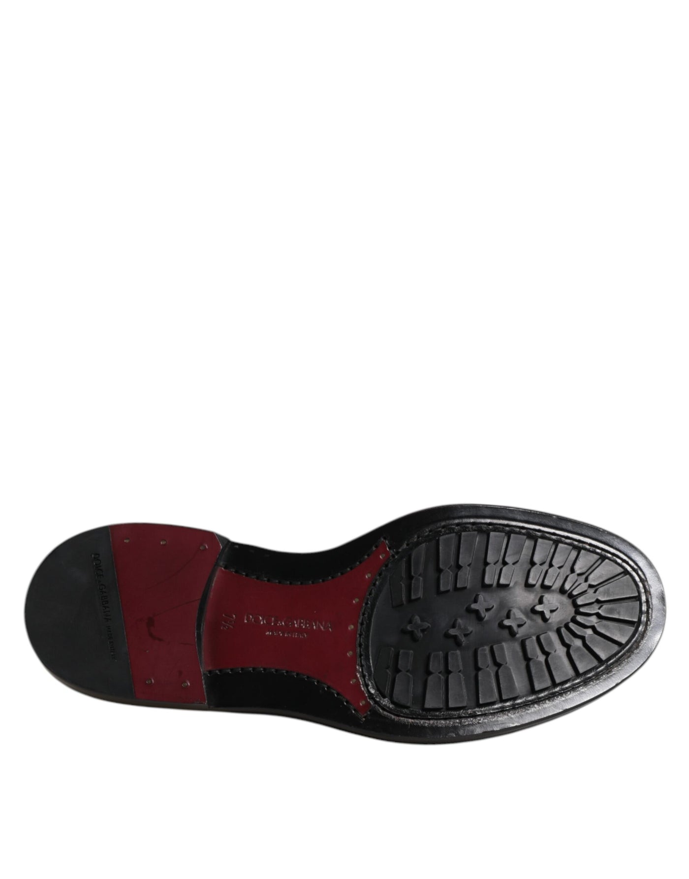 Dolce &amp; Gabbana Zwarte Kalfsleren Derby Formele Schoenen