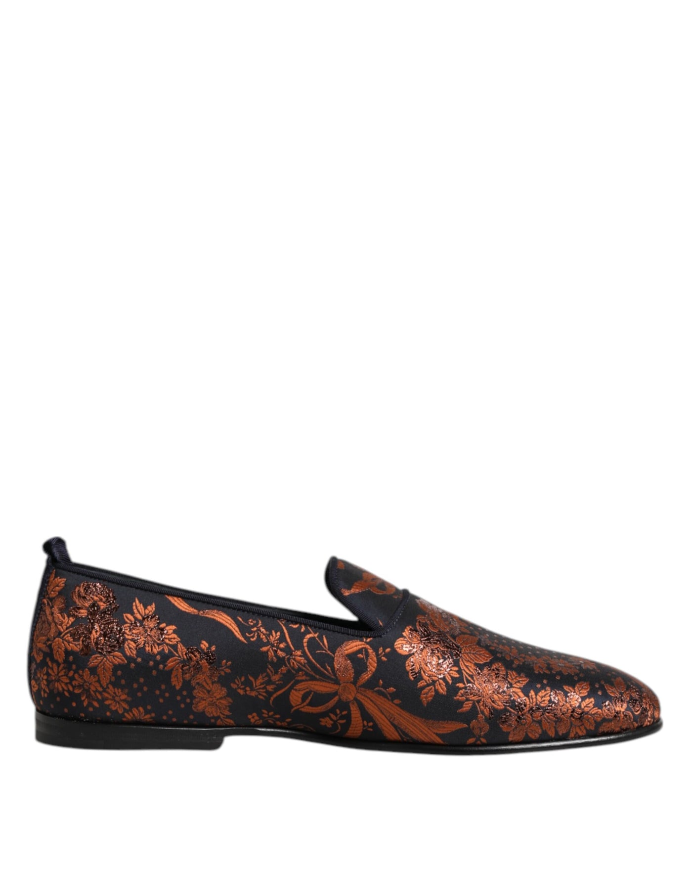 Dolce &amp; Gabbana Zwarte Jacquard Polyester Slip On Loafers Schoenen