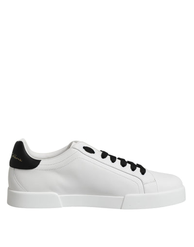 Dolce &amp; Gabbana Witte DG Logo Portofino Lage Sneakers Schoenen