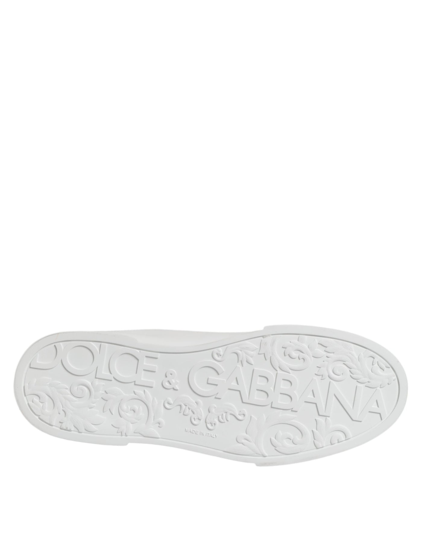 Dolce &amp; Gabbana Witte DG Logo Portofino Lage Sneakers Schoenen