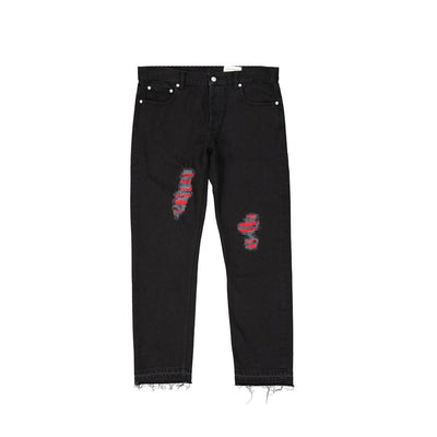 Jean en denim de coton Alexander McQueen