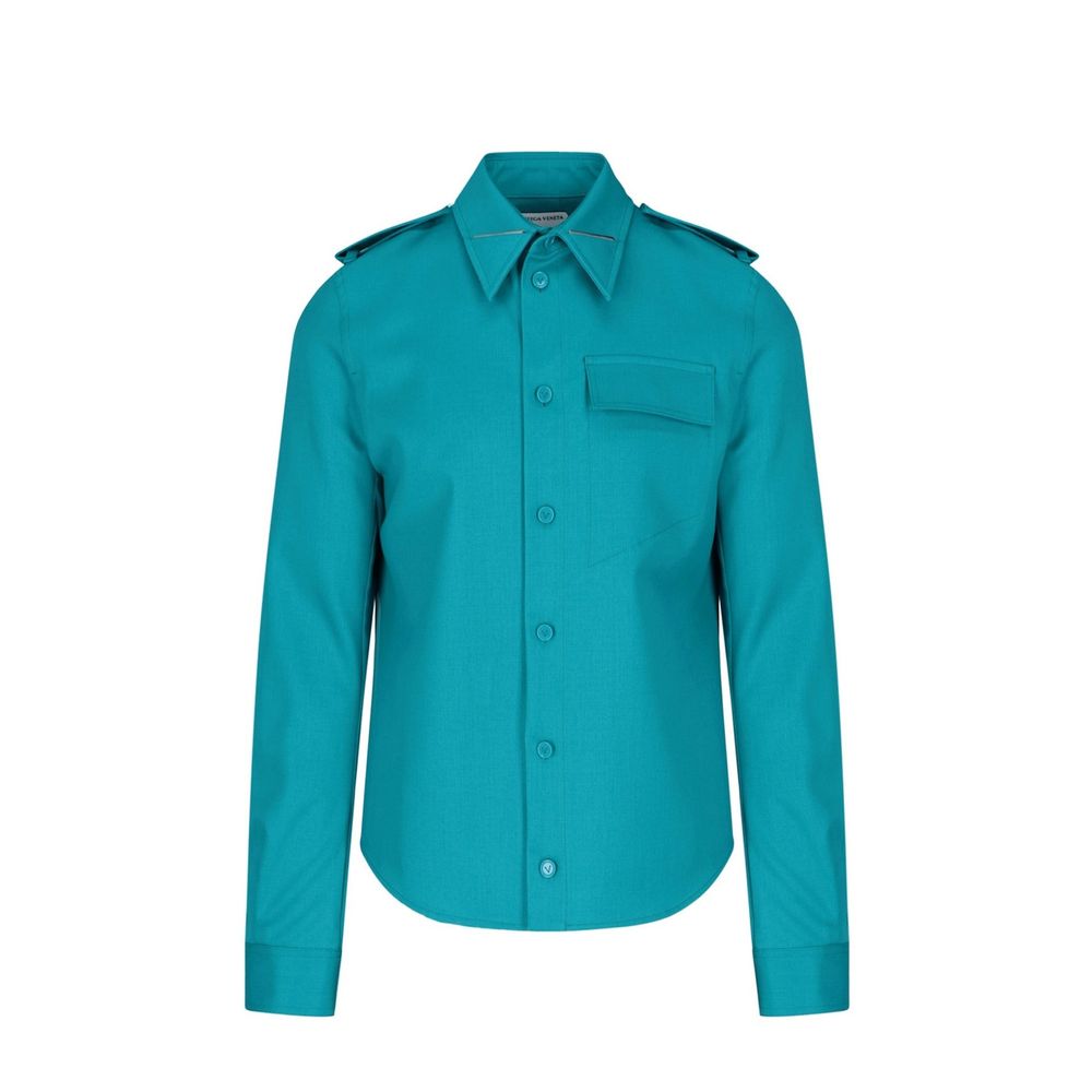 Bottega Veneta Grain De Poudre wollen overhemd