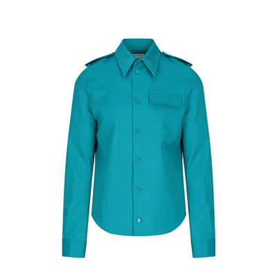 Bottega Veneta Grain De Poudre wollen overhemd