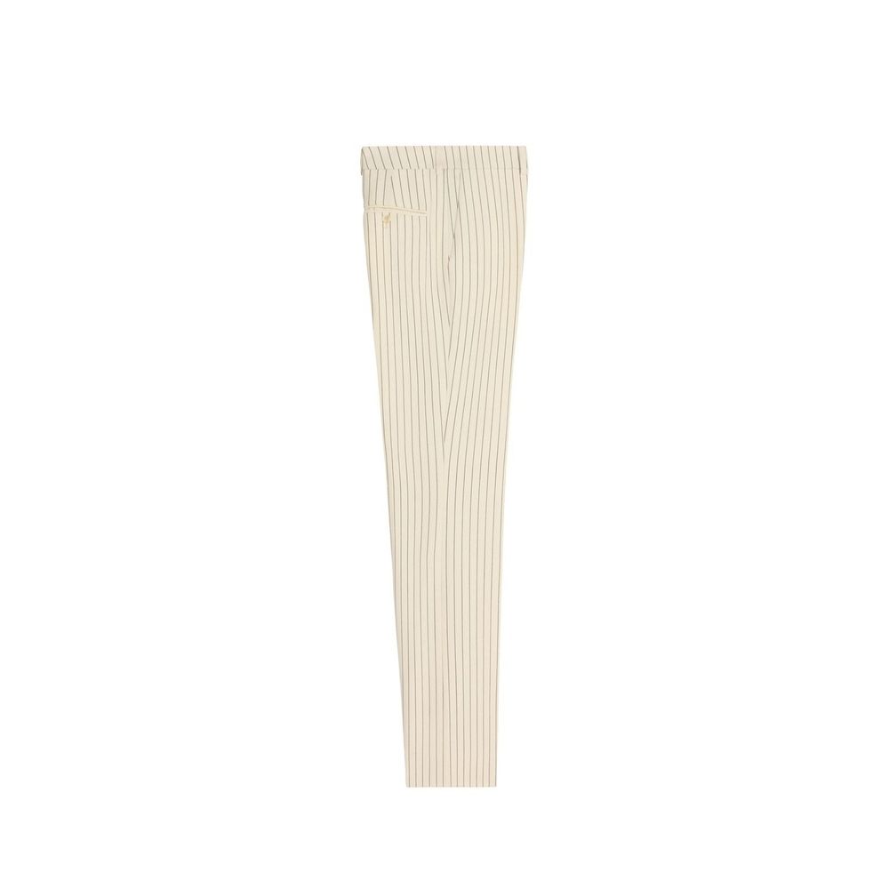 Pantalon rayé en laine Celine
