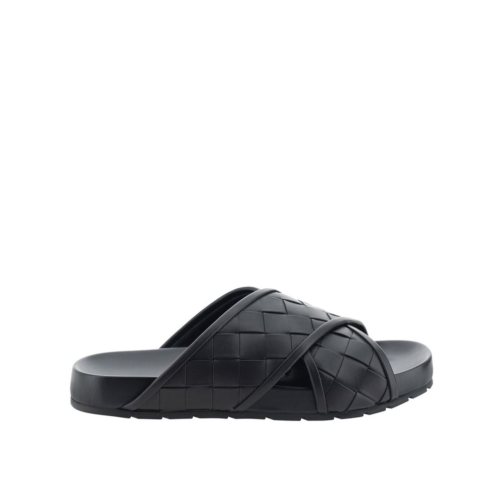 Leren sandalen van Bottega Veneta Intrecciato