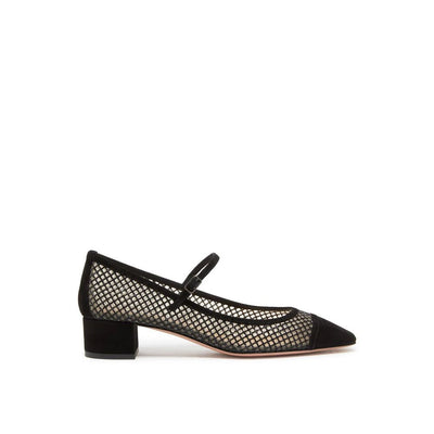 Aquazzura Mayor Crystals Mesh Pompen 35