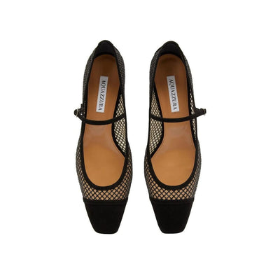 Aquazzura Mayor Crystals Mesh Pompen 35