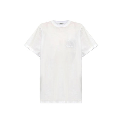 T-shirt en coton brodé avec le logo Max Mara Mango