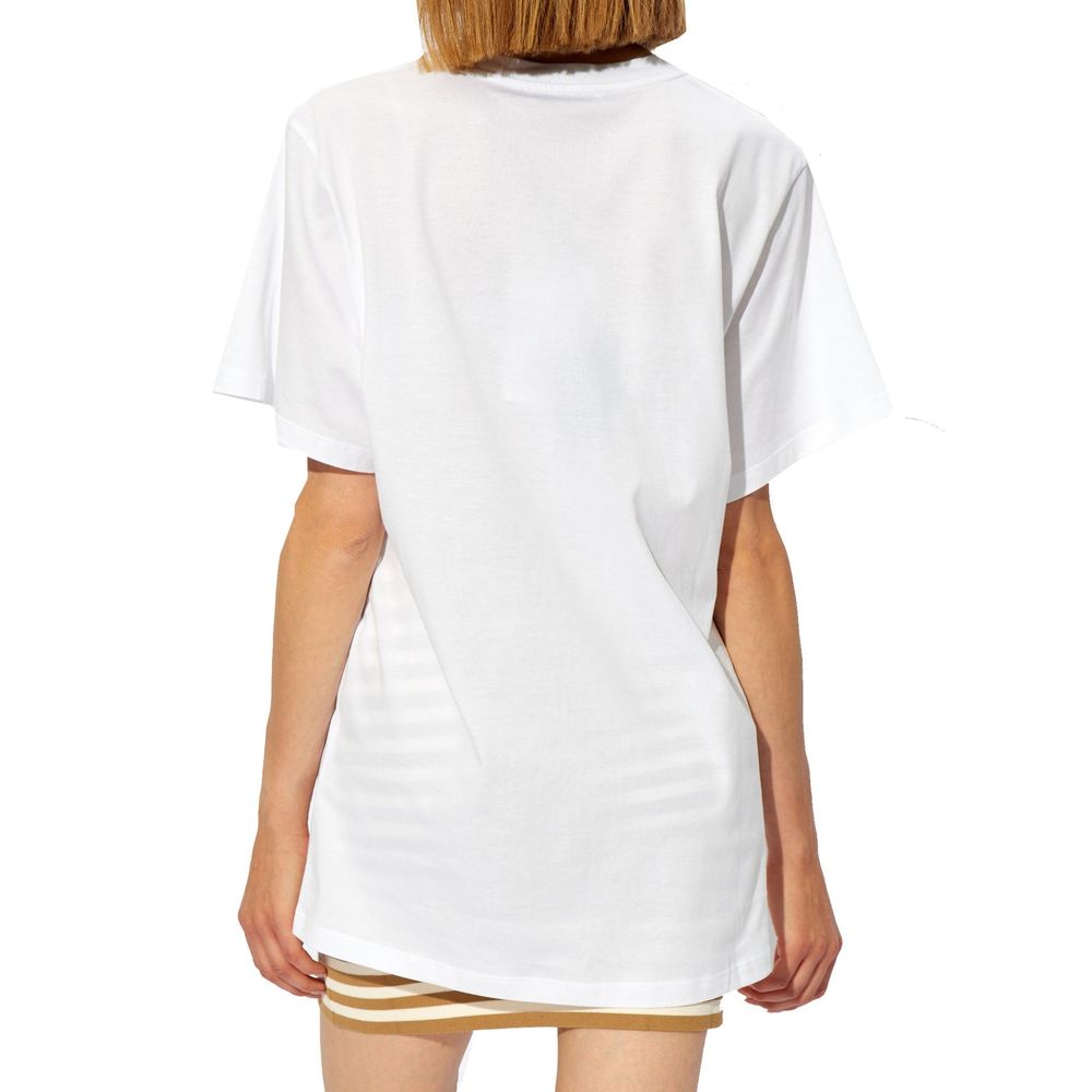T-shirt en coton brodé avec le logo Max Mara Mango