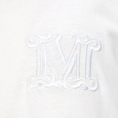 T-shirt en coton brodé avec le logo Max Mara Mango