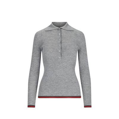 Pull en cachemire et soie côtelé Gucci