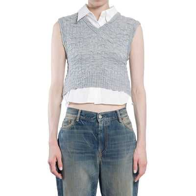 Gilet à col en V superposé Acne Studios