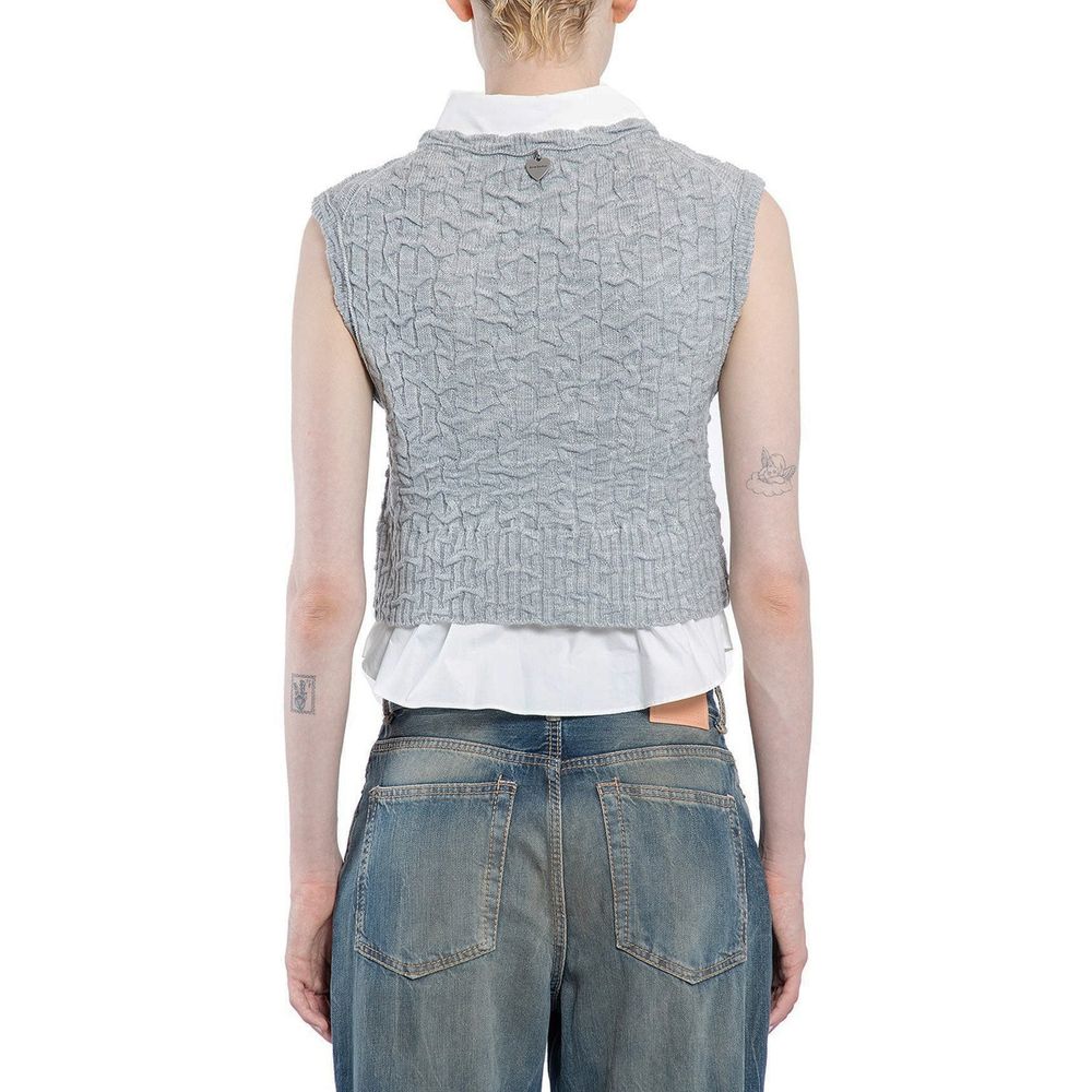 Gilet à col en V superposé Acne Studios
