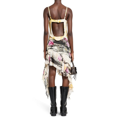 Acne Studios bedrukte crêpejurk