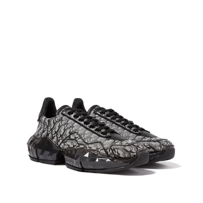 Baskets Jimmy Choo Diamond JC Monogram en cuir pailleté