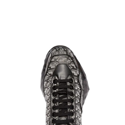 Baskets Jimmy Choo Diamond JC Monogram en cuir pailleté