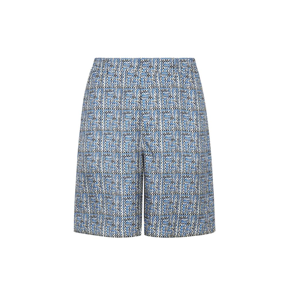 Fendi bedrukte zijden shorts
