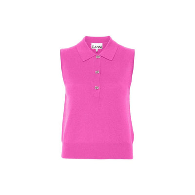 Ganni Wool And Cashmere Polo
